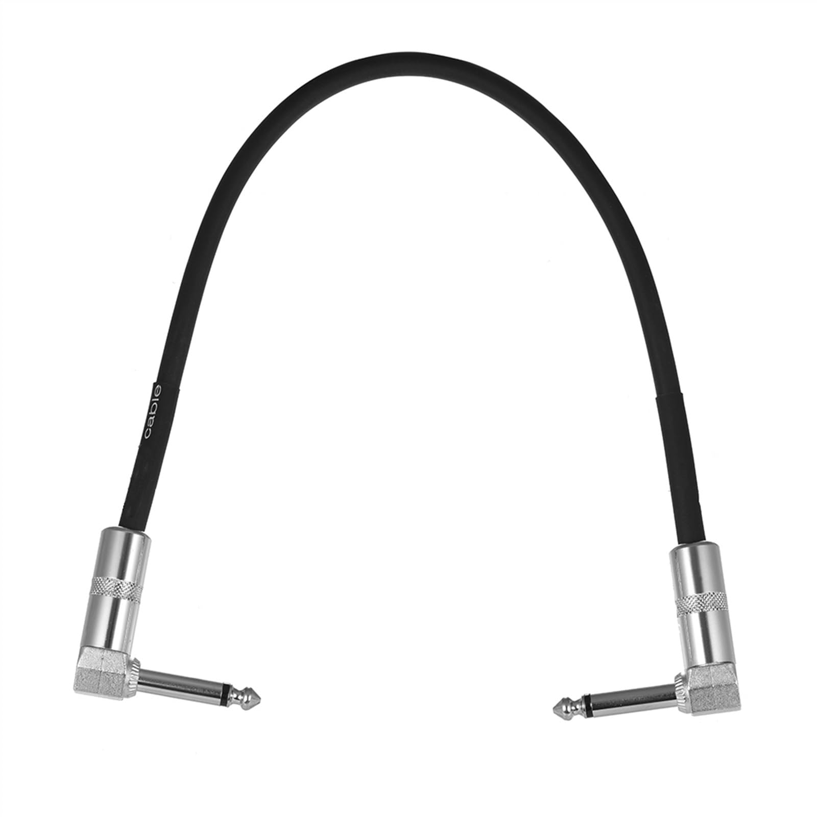 kabel audio do gitary 3-pakowy Kabel Połączeniowy Instrumentu Pedału Efektów Gitarowych Z 1/4 Cala 6,35 Mm Srebrną Wtyczką Kątową (Color : 15cm)