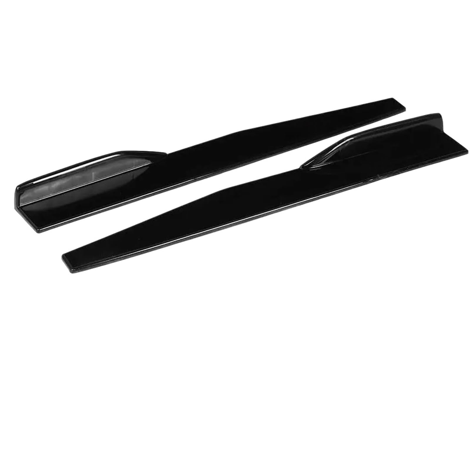 Zestaw rozgałęźników przedniego tylnego zderzaka Spoiler Body Spódnica boczna kompatybilna z Volkswagenem Jetta(Glossy Black)