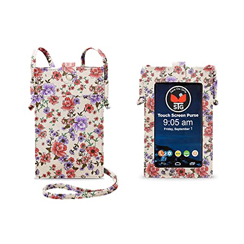 Touchscreen Purse Fresh Twist - Lightweight RFID Protected Smartphone Purse with 3 Credit Card Slots