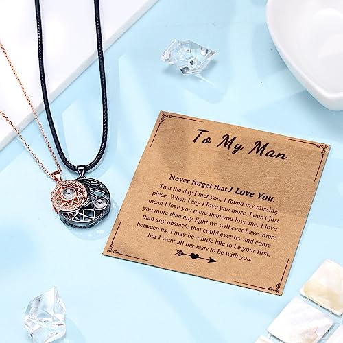 Gifts For Men, Fathers' Day Gifts For Husband From Wife, To My Man Mens Necklace Anniversary Birthday Fathers' Day Gifts For Men Him Husband Fiance Boyfriend Valentines Day Christmas Gifts For Men Who Have Everything #TOP4