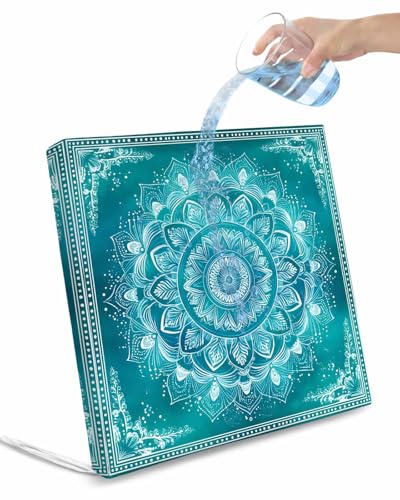 Hokiten Turquoise Boho Outdoor Cushion Chair Cover Set of 2 - Waterproof Couch Seat Covers, Abstract Art Floral Ethnic Tribal Patio Furniture Protector Cushions Slipcovers for Sofa/RV, 20