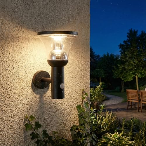 Arum Applique Murale Solaire LED Extérieure LOIRET – Puissante 1000 Lumens (Eq. 80W) – Détecteur de Mouvement & 3 Modes Intelligents – IP44 –...