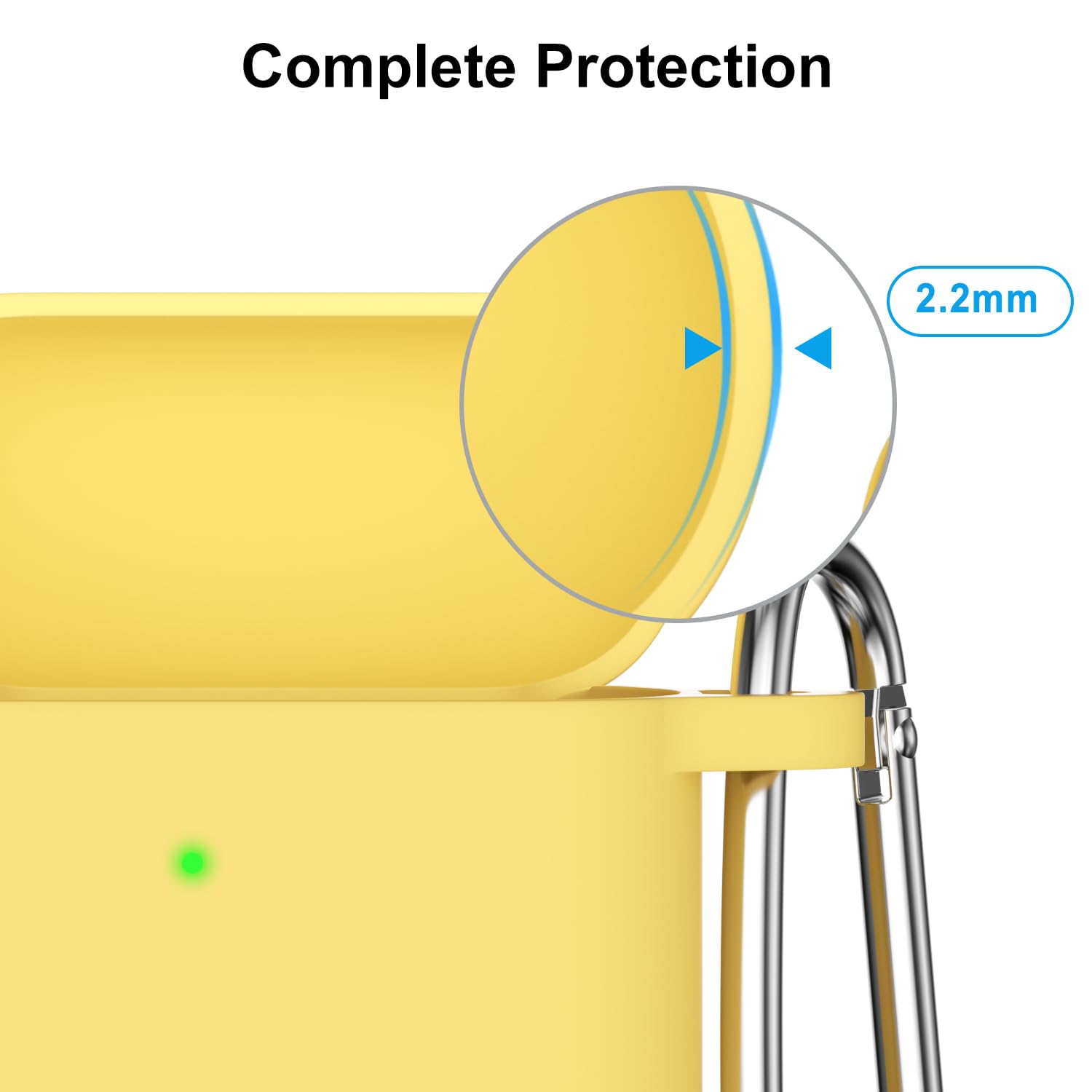 SALE‼️AirPods ケース 第2世代 第1世代 シリコンケース イエロー Airpods ケース おしゃれ Pro 1/2世代 シリコン 柔らかい カバー