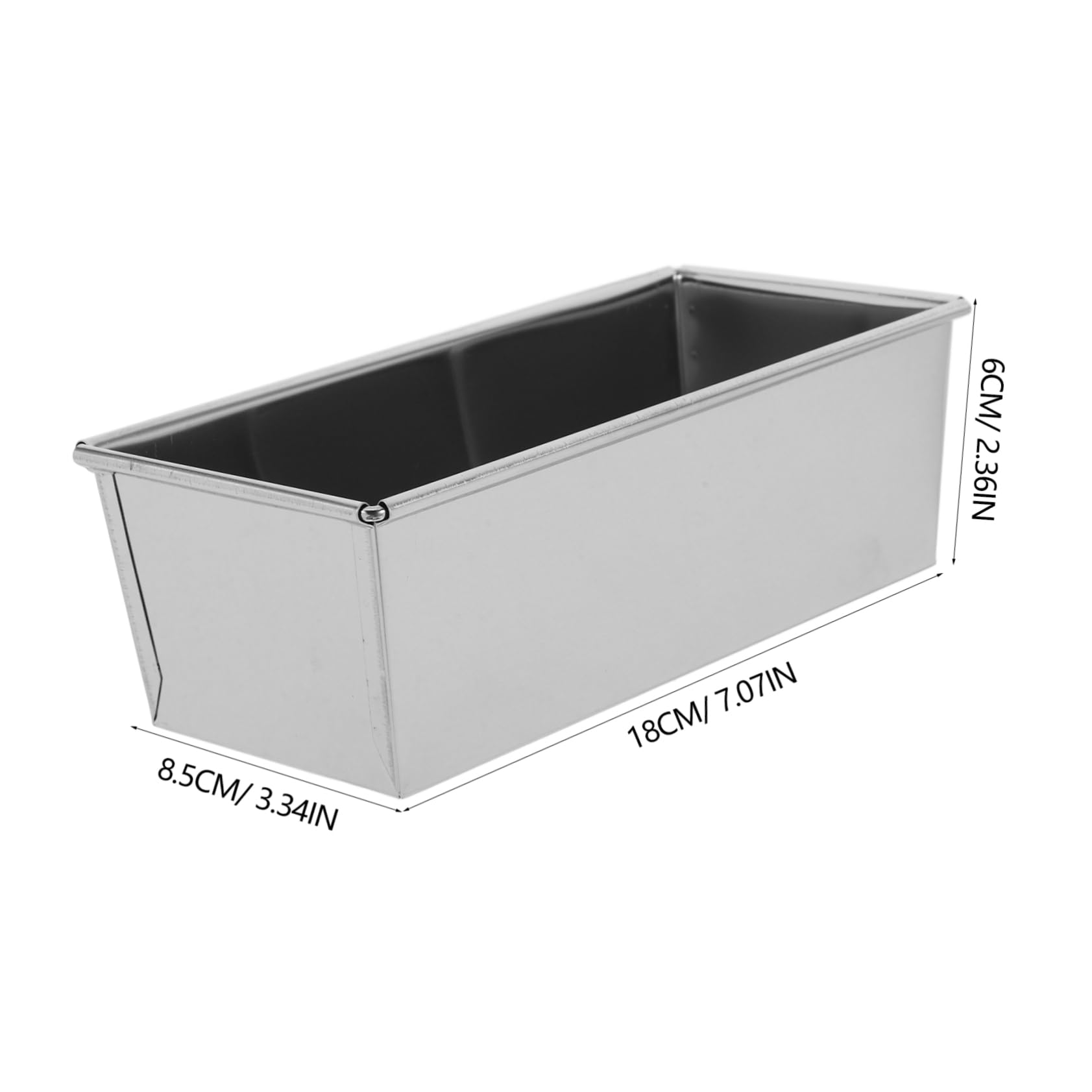 VINTORKY Stainless Steel Toast Mold Household Bread Pan for Even Heating Nonstick Baking Tool for Toasting Bread Kitchen for Baked Loaves