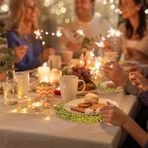 Set de table or résistant chaleur anti-tache grand format 40cm pour dîner - 7