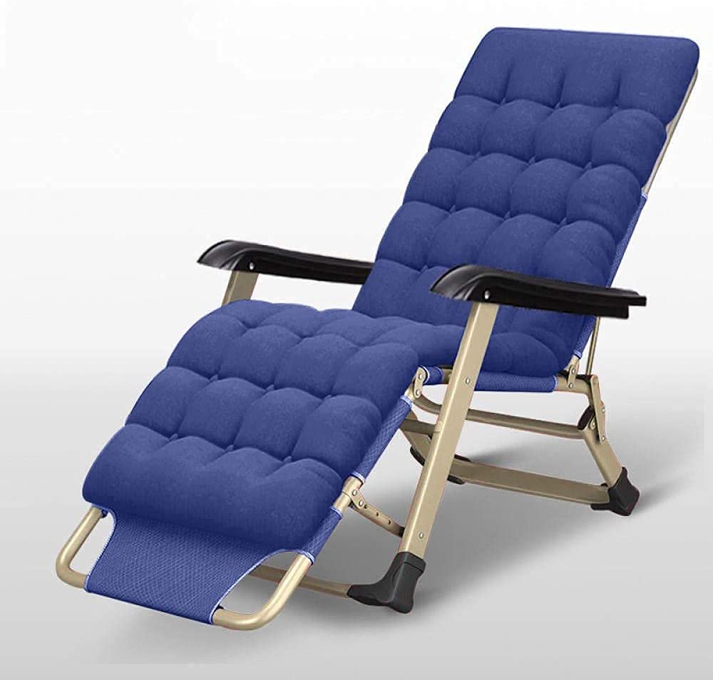 Transats pliants en apesanteur robustes bleu et violet 150kg