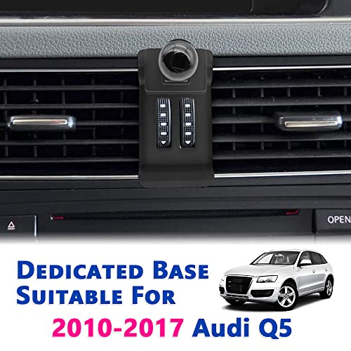 JOCUNDLY Car Phone Mount for 2010-2017 Audi Q5 SQ5 [Thick Case Friendly] Mobile Phone Holder Cell Navigation Bracket Air Vent Auto Accessories Cradles, All Phones (Q5-10-17)