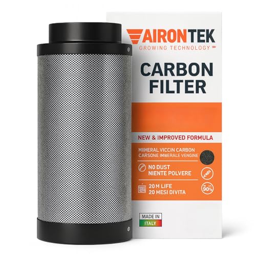 Weedness Aktivkohlefilter Anti Geruch für Indoor Grow, 480 m³/h, 125 mm, 40 cm, Belüftung, Geruchsfilter, Abluftfilter Anbau