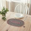 VHC Brands Multi Jute Oval Placemat 10×15
