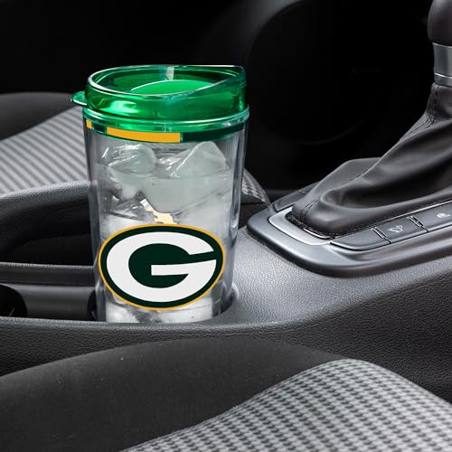 Image of Rico Industries NFL Football Double Wall Classic 16oz Or 20oz Tritan Tumbler W Lid