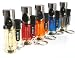 Lot of 5 Triple Torch Transparent Color Butane Cigarette Cigar Lighter 25337x5