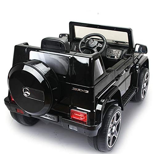 Aiya Enfants Mercedes Benz G63 permis Enfants Conduite électrique sur la Voiture pour Les Jeunes sous Licence Mercedes G63 avec télécommande parentale,Black