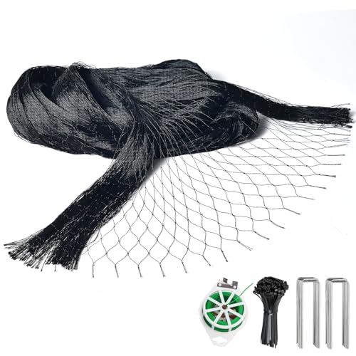 VBWSL 12 x 50 FT Bird Netting for Garden, 1' Square Mesh Size...