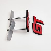 Vista 8 de Emblema de metal 3D de la parrilla delantera del coche con logotipo GT + insignia de la tapa del maletero de Grand Tourer, calcomanía deportiva