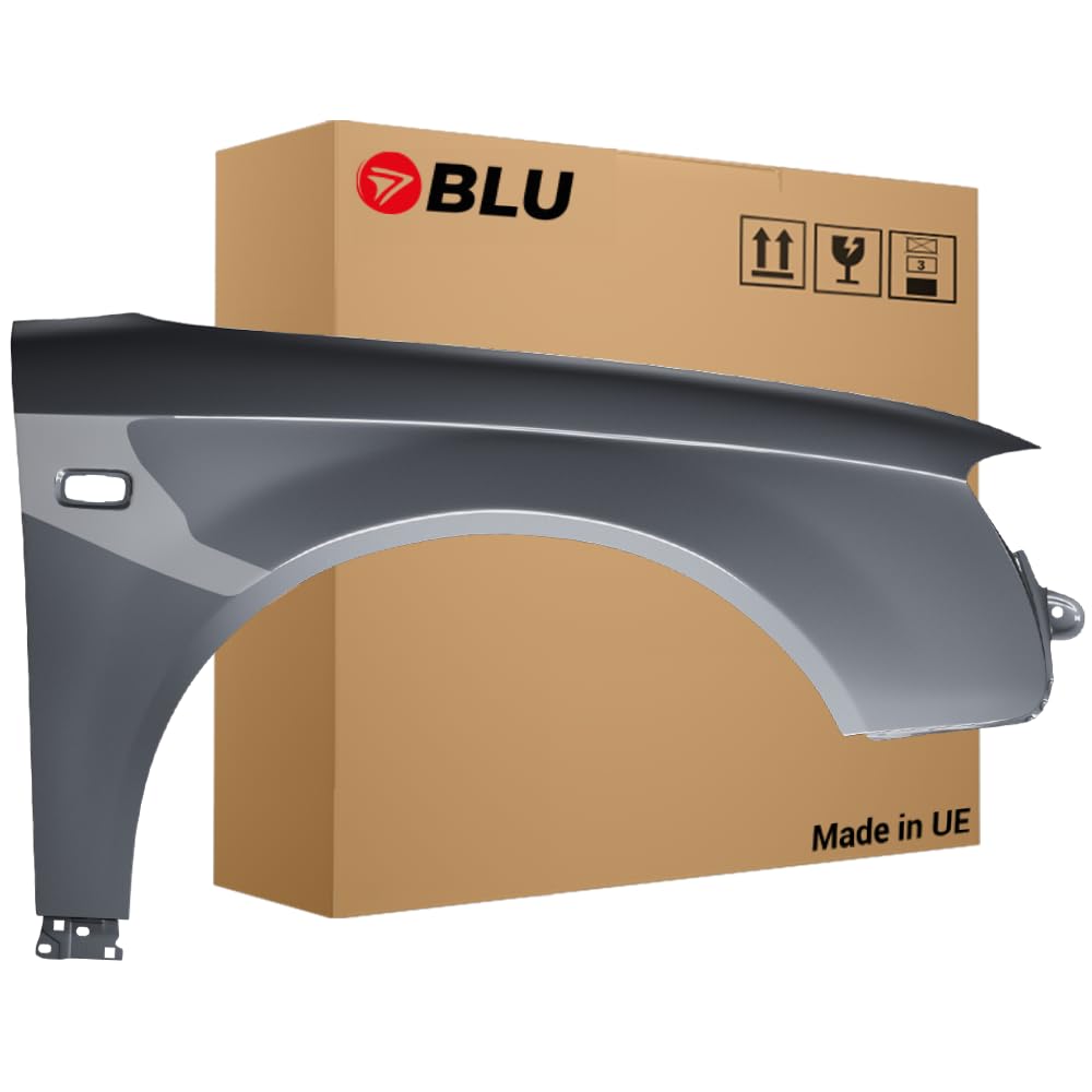 BLU Kotflügel Passend für Audi A4 B7 LY7G Rechts Grau | 2004-2008 | Vorderseite Vorne | Lackiert | Einbaufertig
