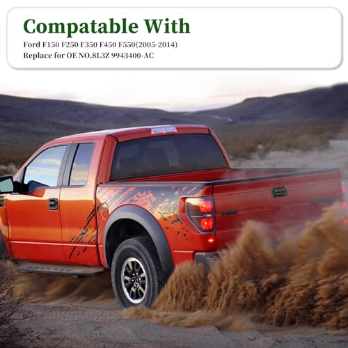 Image of Tailgate Handle Backup Camera Compatible with Ford F-150 2004-2014, Tailgate Rear View Camera with 170 Viewing Angle Compatible with Ford F250 F350 F450 F550 2008-2016