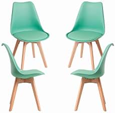 Regalos Miguel - Packs Sillas Comedor - Pack 4 Sillas Synk Basic - Verde Jade