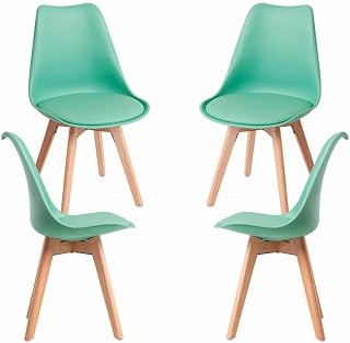 Regalos Miguel - Packs Sillas Comedor - Pack 4 Sillas Synk Basic - Verde Jade