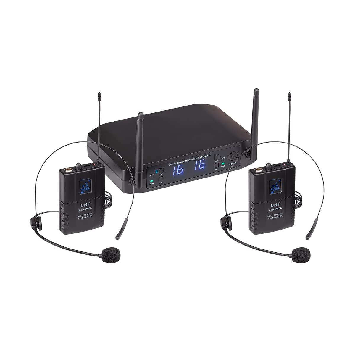 RADIOMICROFONO UHF SOUNDSATION WF-U216PP 16+16 CH 1 BODYPACK & ARCHETTO 521-549MHz