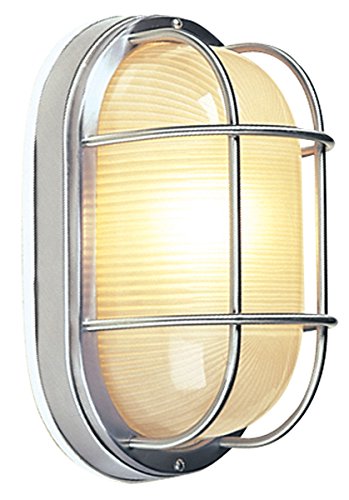 Image of Craftmade Z396-TB Bulkhead Outdoor Marine Flush Mount Ceiling Lighting, 1-Light 60 Watt (5 inch W x 9 inch H), Matte Black
