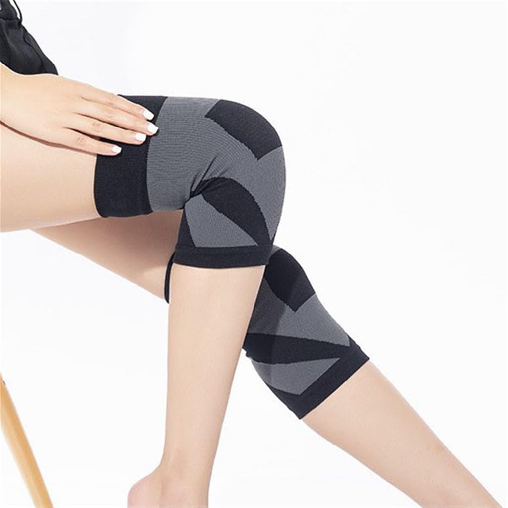 Knit Knee Pads for Warm Cycling Cover Joint Leg Guard Sports Basketball for Cold Protection(M code)