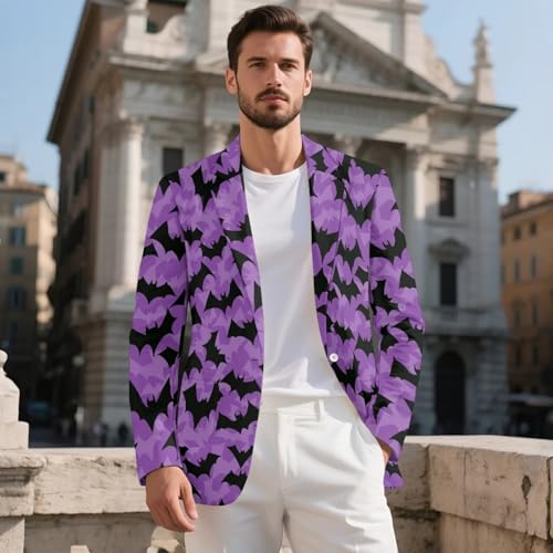 Mens Casual Long Sleeve Blazers Business Slim Fit Coats Formal Notch Lapel Suits with Front Pockets Male Work Coats2