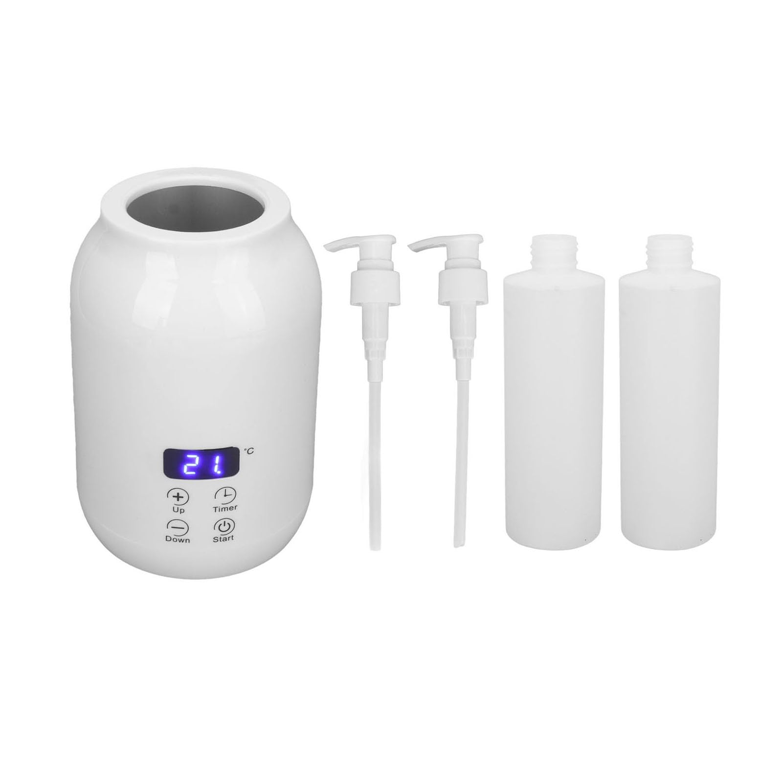 Qiilu Scaldaolio Massaggio per Massaggi PRO Spa Scaldabiberon per Olio Massaggio con Display LED Controllo Touch Regolazione della Temperatura Scalda Lozione per la Casa