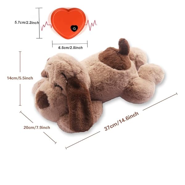 Moropaky Puppy Toy Heartbeat Toy for Anxiety Relief, Behavioral Training  Aid Toy for Dog Calming Sleeping Soother Cuddle Snuggle Your Pet