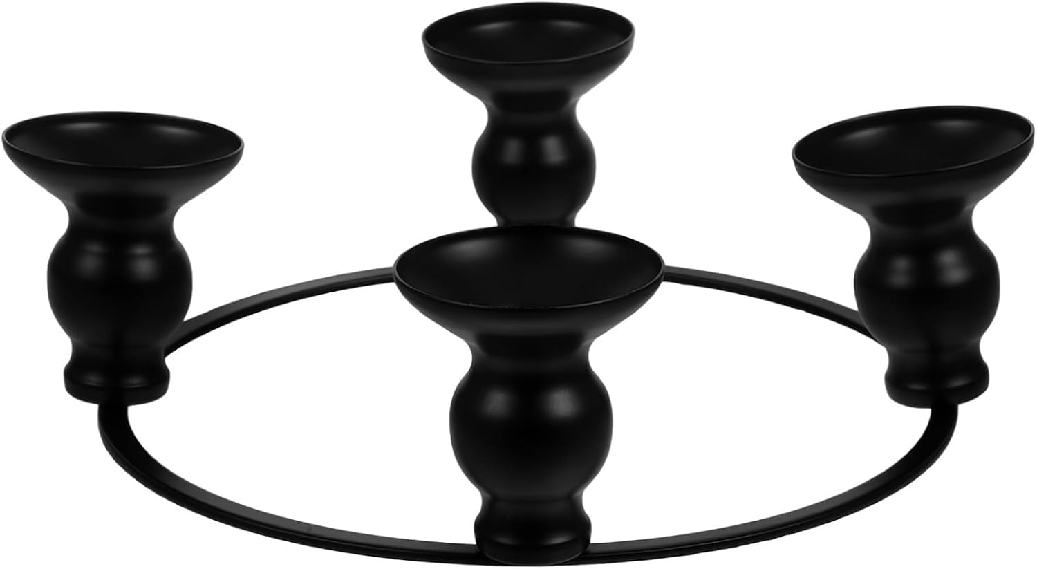 Taper Candle Holder for Christmas Centerpieces Iron Design for Table Decor Accessory Gourd Cup