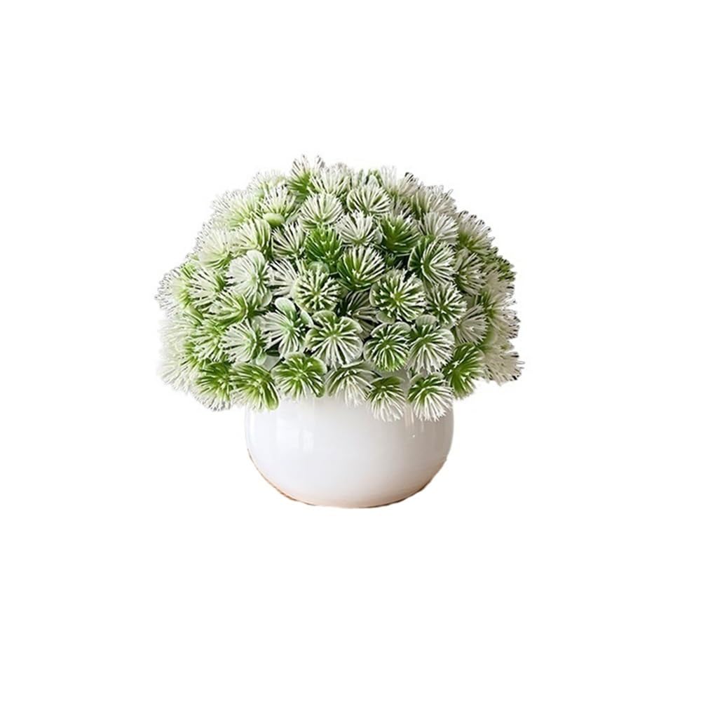 Kx9Lb8d Faux floor plant Mini Faux Decorative Grass Plant with White Pot Fake Plants for Home Decor Artificial Potted