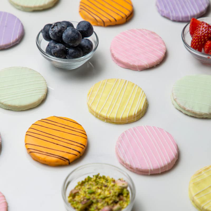 Image of NOVANOVA Special Flavour Waffle Chocolates - Blueberry, Orange, Pistachio, Pineapple, Strawberry, 100% Eggless | No Added Preservatives I Freshly Made - Box Of 40, 800 Gram