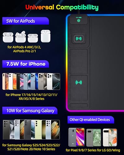 abc.mat 4-in-1 RGB Gaming Mouse Pad