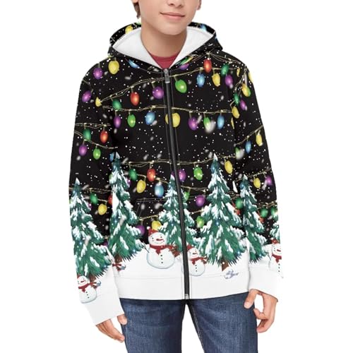 Girls Zipper Hoodies Children Hooded with 2 Pockets Pullover Hoodies for 6-16Y Kids3