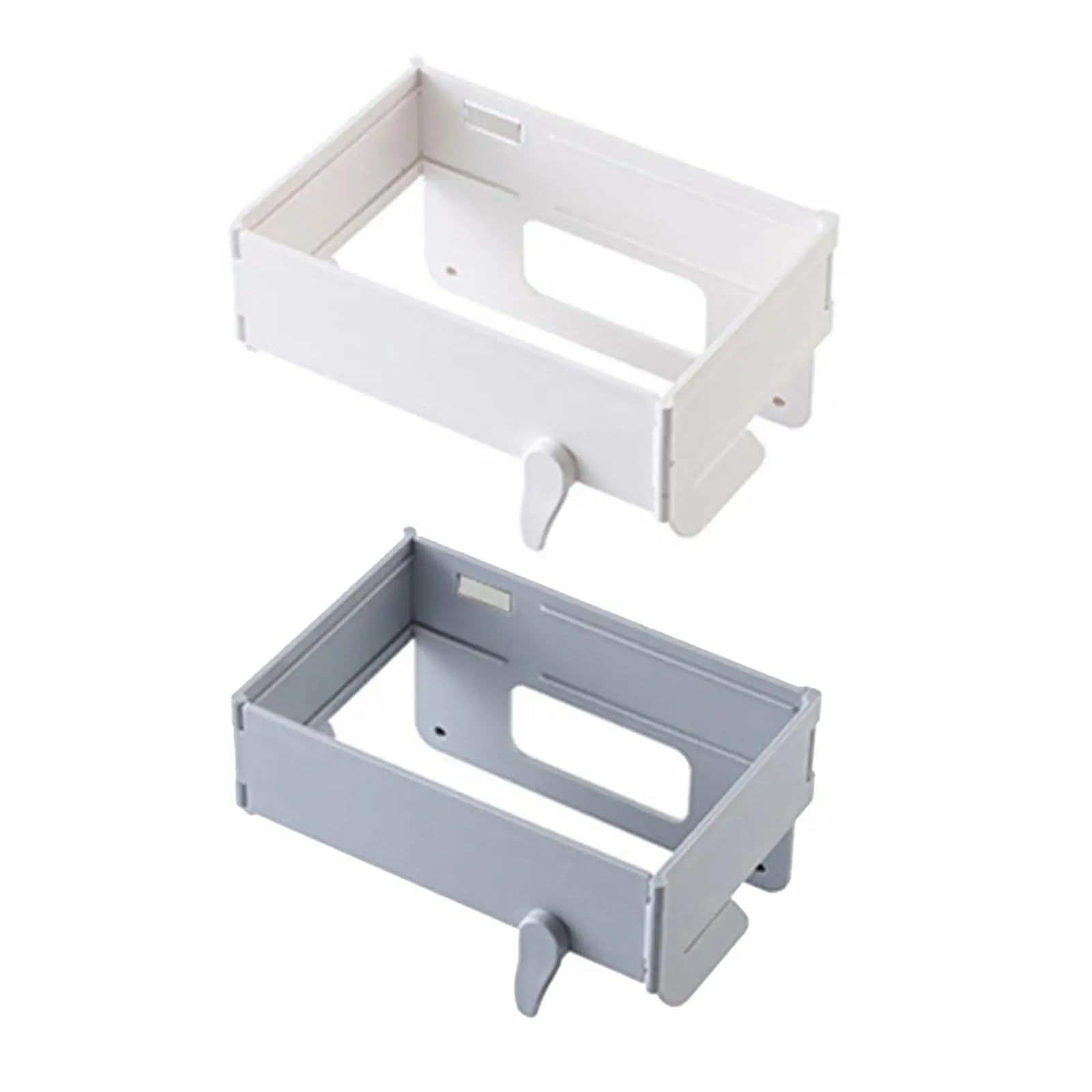 Estante Colgante for Bolsa de Basura, Soporte for Cubo Cocina, for portátil for armarios baño y hogar, 3 uds para Bolsas(White)