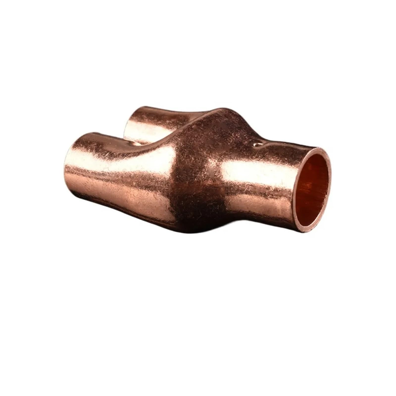 Toma de soldadura de tubo ID de 6,35-54mm, soldadura de alimentación final, reducción Y en forma de pantalones, divisor de 3 vías(35x28.6x28.6mm)