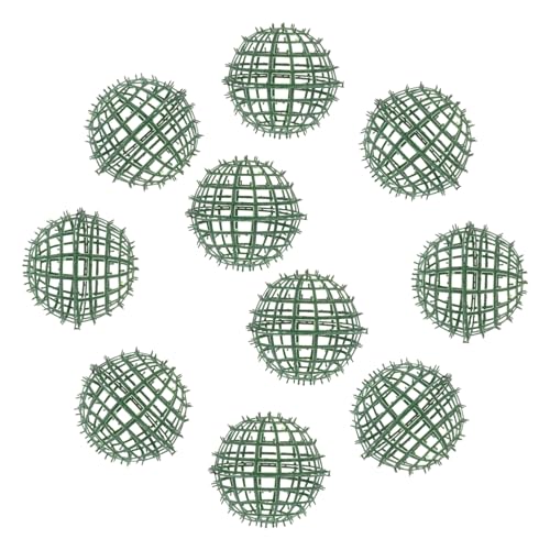 HOLIDYOYO DIY Flower Ball Frame 10 Pcs Plastic Floral Balls Rack Holder for Wedding Decorations