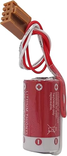 Miniatura 4 de 5 unidsset 1600 mAh ER1733 23A 3.6 V PLC batería con marrón JAE2.0.197 in-4P enchufe para Omron 3G2A9-BAT08 C500-BAT08 PLC batería
