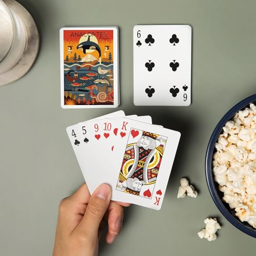 Lantern Press Naipes Poker 52 Cartas Geométrico Adultos miniatura 2