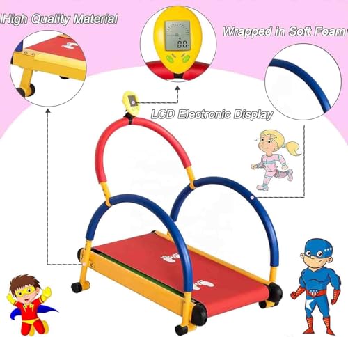 Image of Kids Treadmill with LED Display, Fun Fitness Equipment for Children, Encourages Active Play and Healthy Habits