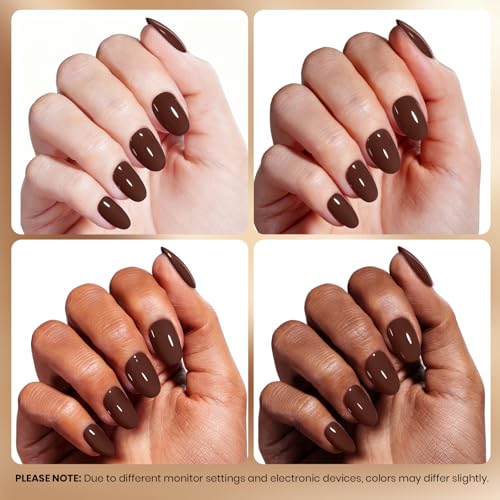 Image of Beetles Brown Gel Nail Polish - Espresso Shot, 1pc 15ml Full Size Hema-Free Fall Rich Coffee Brown Gel Polish Soak Off UV LED, Glossy Solid Color Nail Art, Cafe Style, Holiday, Salon DIY Manicure