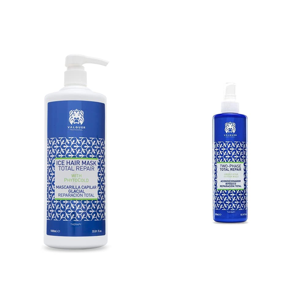 Válquer Profesional Ice Hair Mask. Máscara Capilar Reparación Total + Acondicionador capilar bifásico Reparación Total