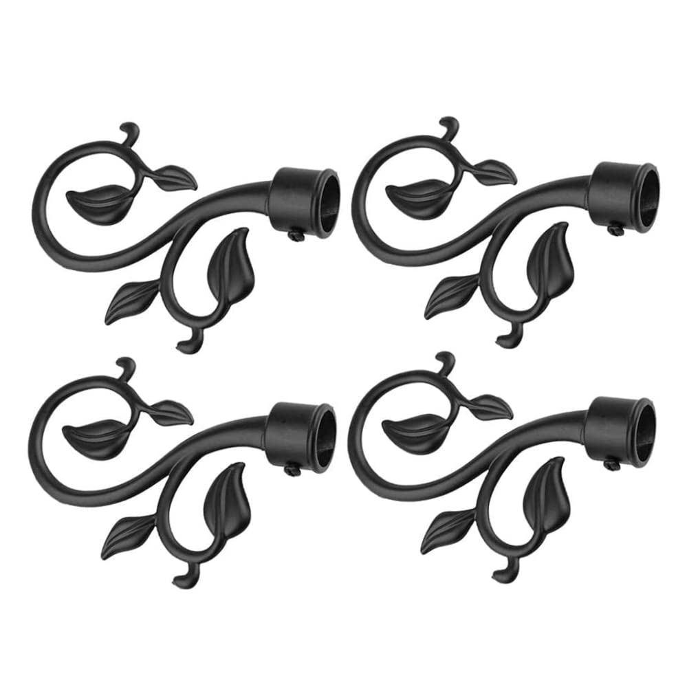 Lot de 4 embouts de tringle à rideaux – Embouts décoratifs pour tringles à rideaux – Accessoires élégants pour décoration d'intérieur, parfaits pour le salon et la chambre à coucher