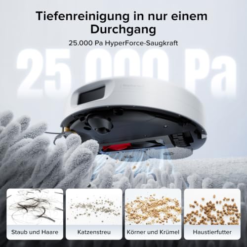 roborock Qrevo 2 Pro Saugroboter mit Wischfunktion, 25.000 Pa Saugkraft – Ansicht 2
