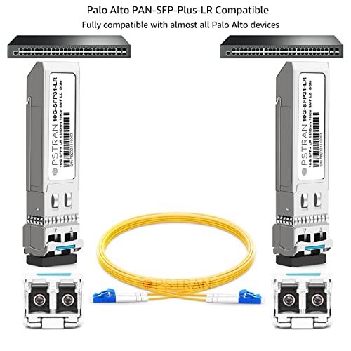 Image of 10GBASE-LR SFP+ Optical Transceiver Module Compatible with Palo Alto PAN-SFP-Plus-LR 10G SFP+ LR 1310nm 10km DDM Duplex LC SMF