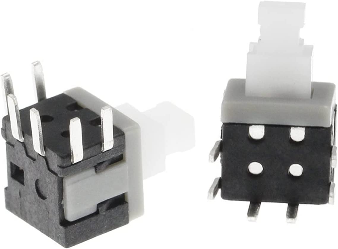 Interruptores de palanca, microinterruptor, botón del interruptor de encendido, interruptores de palanca, microinterruptor 100PCS Kft-5.8 5.8x5.8MM Lado de cierre táctil 6Pin Microinterruptor de inter