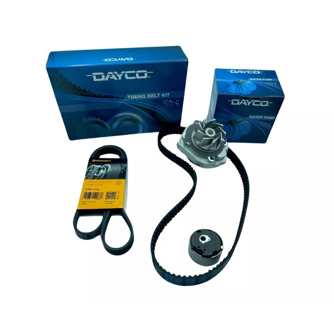 KIT DISTRIBUZIONE + POMPA ACQUA CINGHIA SERVIZI COMPATIBILE CON FIAT PANDA 500 PUNTO EVO 1.2 1.4