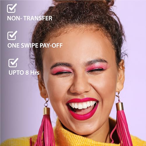 Image of Blue Heaven Non Transfer Matte Lip Color, Long Lasting upto 8 hrs, Light Weight & Smudge Proof, Non Transfer Liquid Lipsticks for Women, 301, 2.8ml