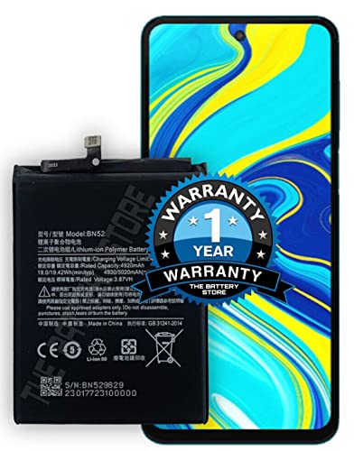 Image of Original BN52 Battery for Redmi Note 9 pro M2003J6B2G / M2003JA6A11 / M2003J6A1G Battery with 1 Year Warranty**** (Y00000176)