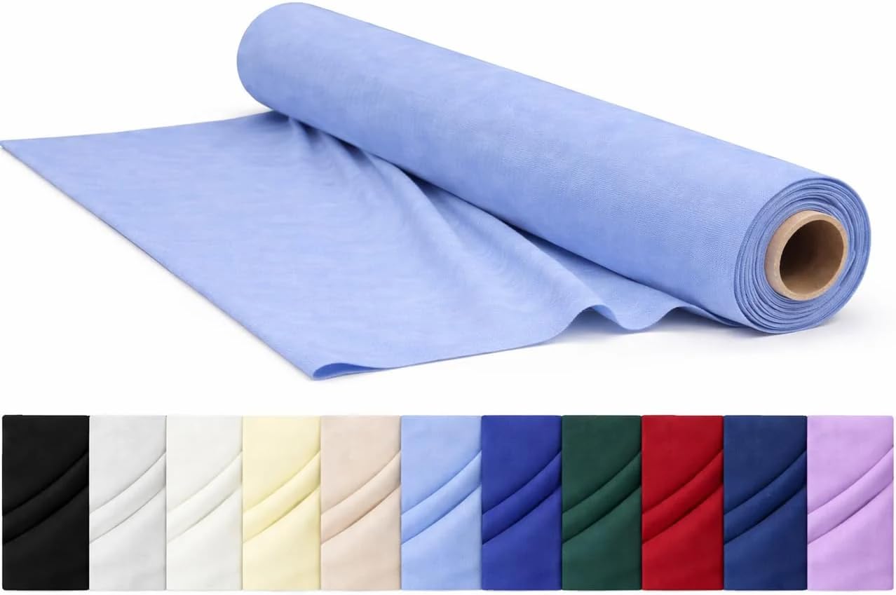 CraftsFabrics Plain Dyed Homespun Cotton Fabric – 100% Cotton – 110cm Wide – Soft Woven Craft Fabric for Sewing, Quilting, Dressmaking, Crafts & Home Décor (Denim, 1 Metre Pre-Cut) — image 1