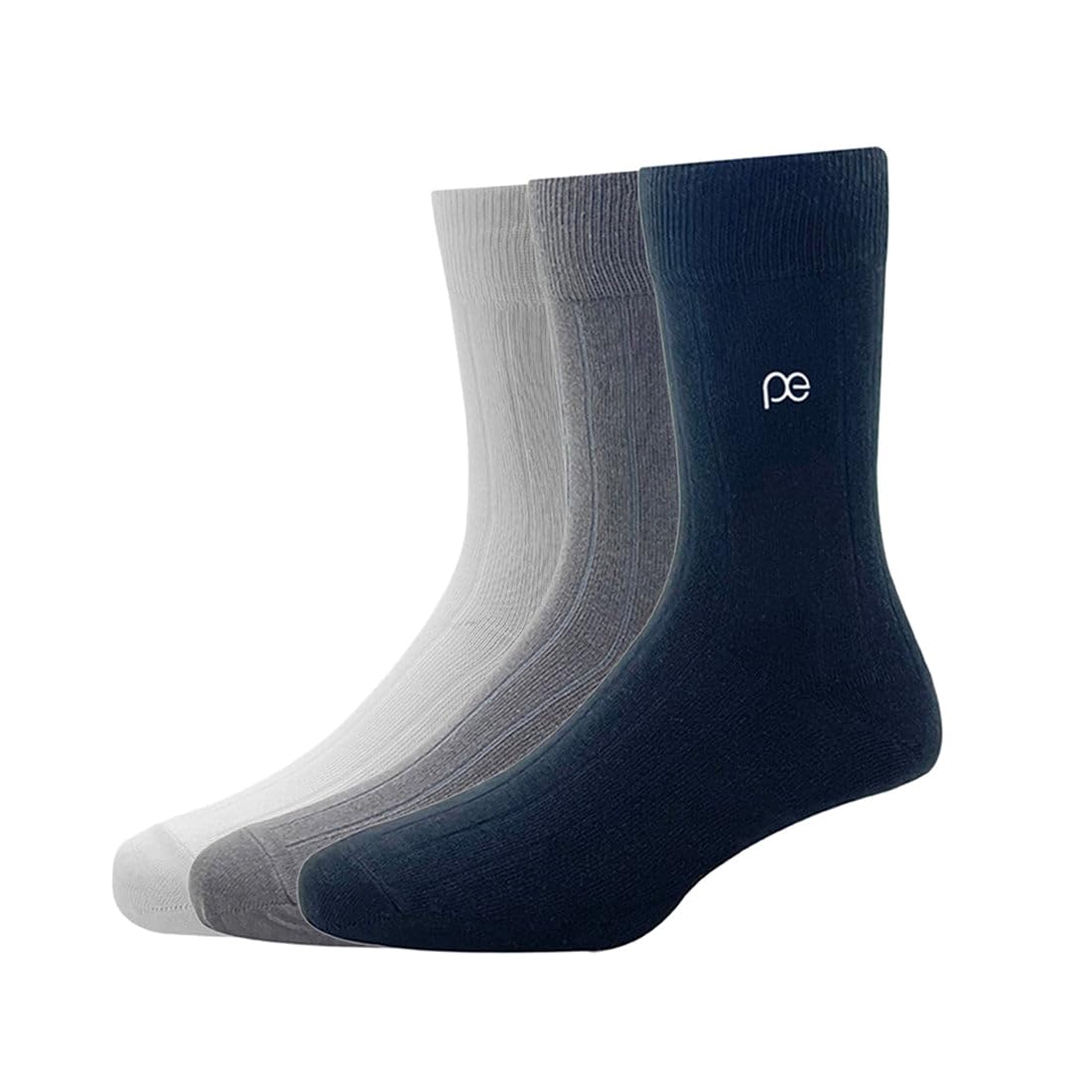 peter england Men's Cotton Full Length Socks (Pack of 3) White, Dark Grey and Black-picture-41